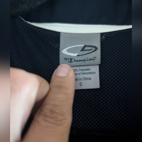 Champion Men's Blue Winterbreak Jacket with White Accents - Picture 3 of 8